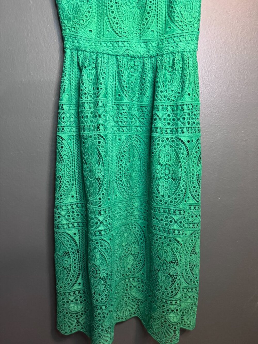 Kensie Sleeveless Floral Lace Fit & Flare Midi Dress - Picture 4 of 5